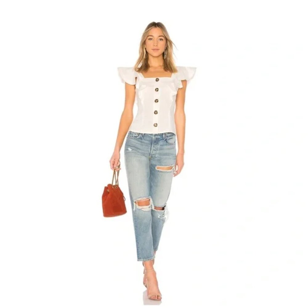 LPA Button Ruffle Tank Top Size XS - Picture 2 of 13